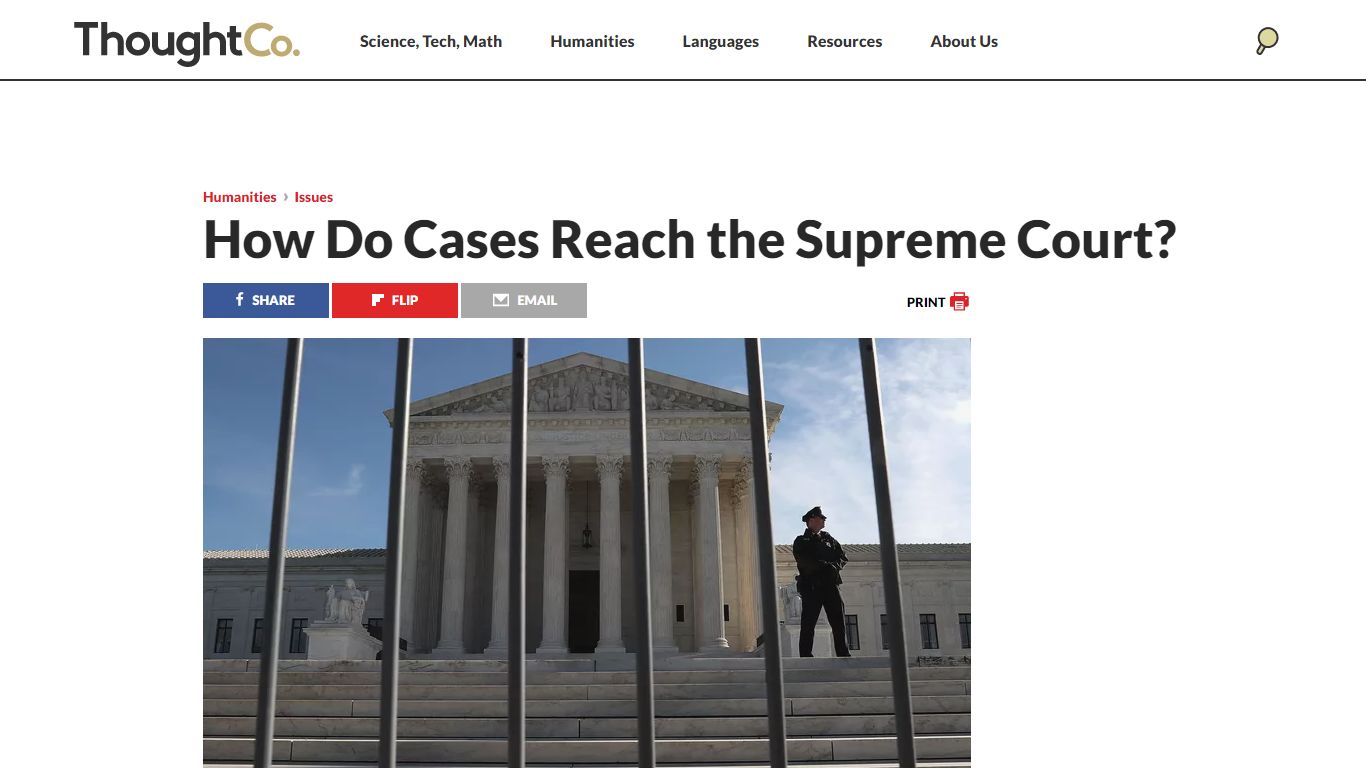 How Do Cases Reach the Supreme Court? - ThoughtCo