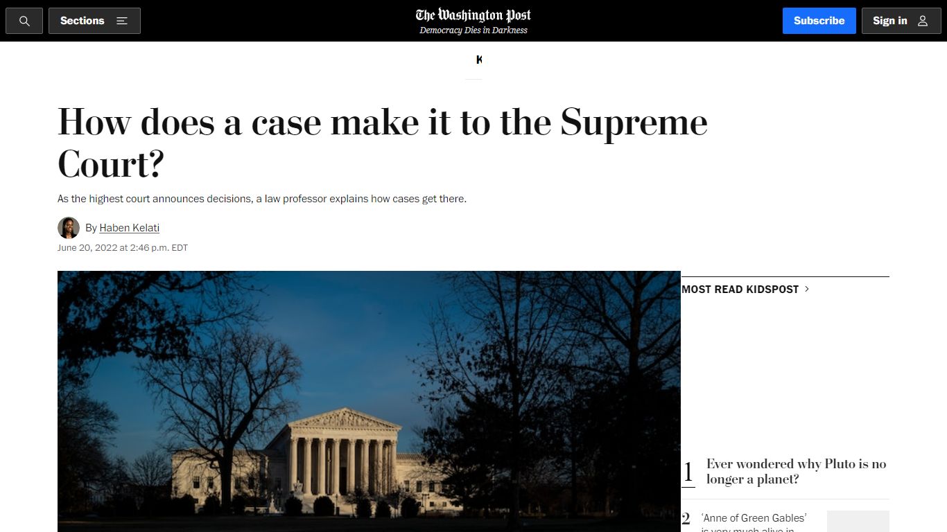 How does a case make it to the Supreme Court? - Washington Post